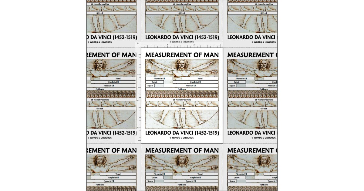 vitruvian man body measurements