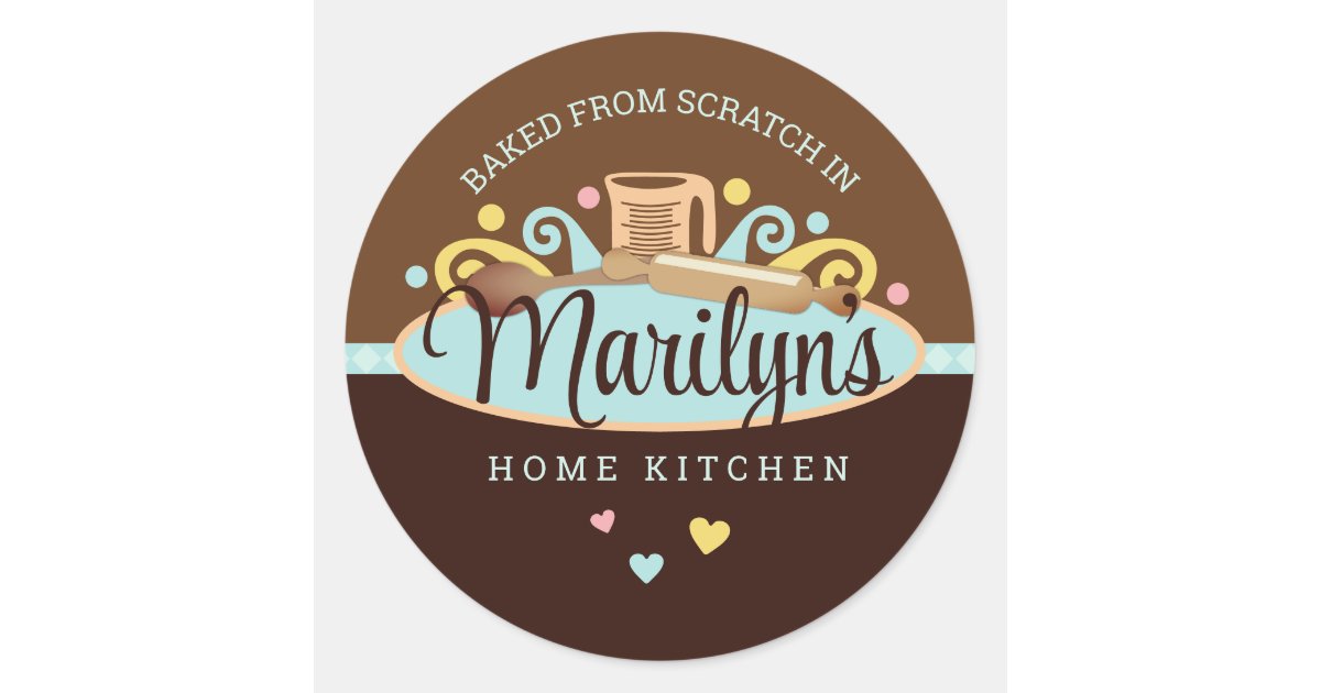 Bakery Pastry Chef Baking Tools Product Label, Zazzle