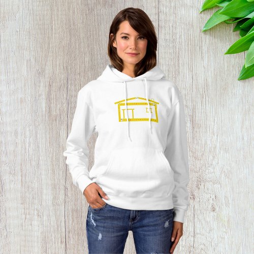 Measuring Tape House Womens Hoodie