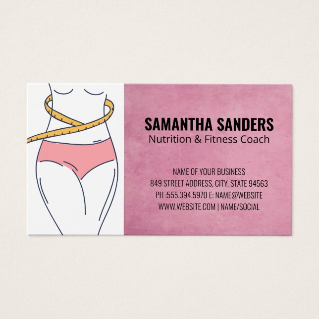 Measuring Waistline | Weight Loss (Front)