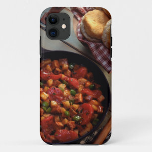 Meat and potato hash with biscuits iPhone 11 case