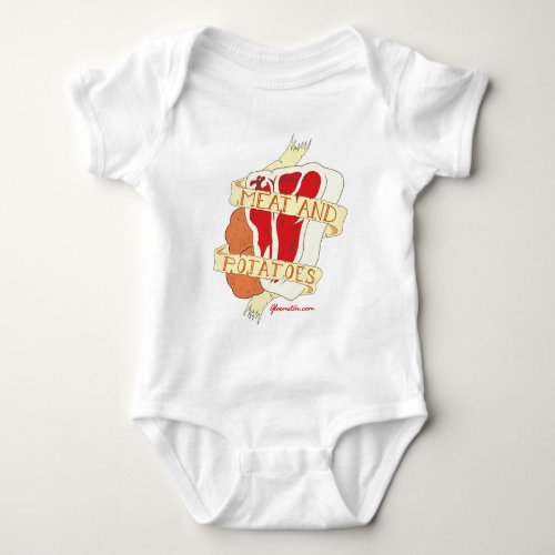 Meat and Potatoes Baby Bodysuit
