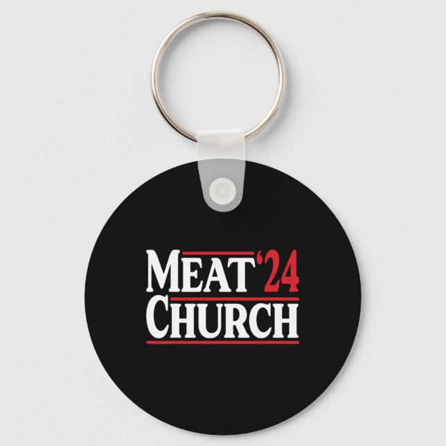 Meat Church 24 Bbq  Keychain (Front)