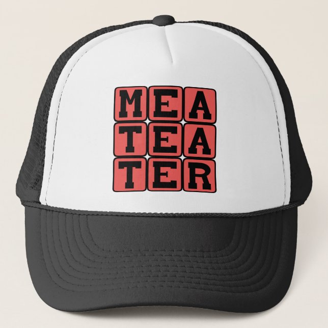 Meat Eater, Carnivore Trucker Hat (Front)