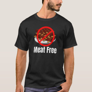 Meat Free Ribs Crossed Out T-Shirt