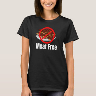 Meat Free Ribs Crossed Out T-Shirt