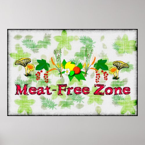 Meat_Free Zone Poster