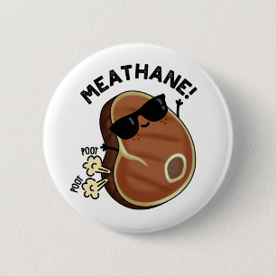 Meat-hane Funny Farting Meat Pun Button