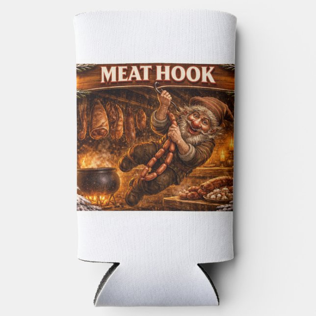 Meat Hook Icelandic Yule Lad Seltzer Can Cooler (Front)