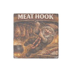 Meat Hook Icelandic Yule Lad Stone Magnet