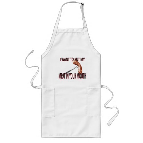 Meat in Your Mouth Long Apron