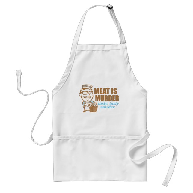 Meat Is Murder Adult Apron (Front)