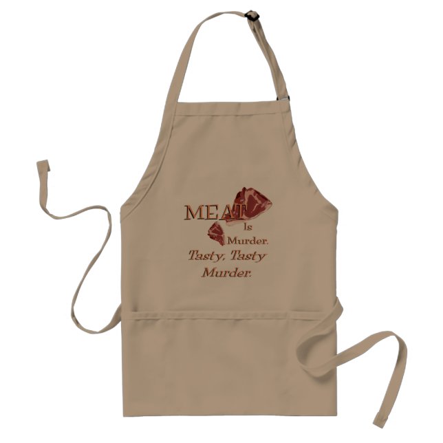 Meat Is Murder Adult Apron (Front)