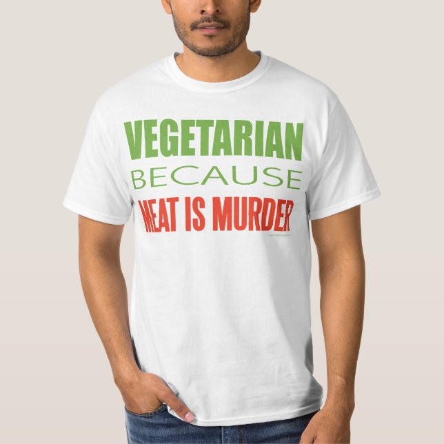 Meat Is Murder - Anti-Meat T-Shirt (Front)