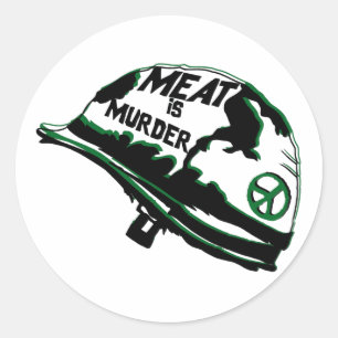 Meat Is Murder Classic Round Sticker