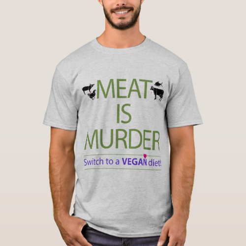 Meat is Murder Mens T_shirt T_Shirt