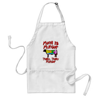 Meat is Murder. Tasty, Tasty Murder. Adult Apron