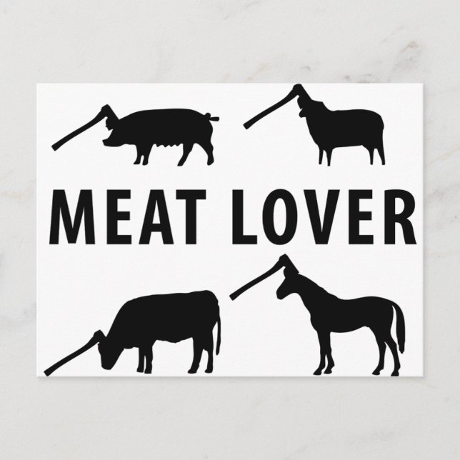 meat lover ax postcard (Front)