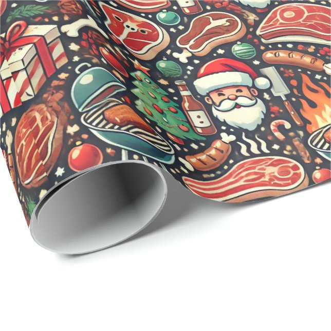 Meat Lovers' Christmas Wrapping Paper (Roll Corner)