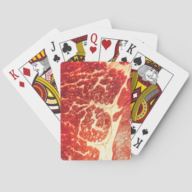 Meat  poker cards (Back)
