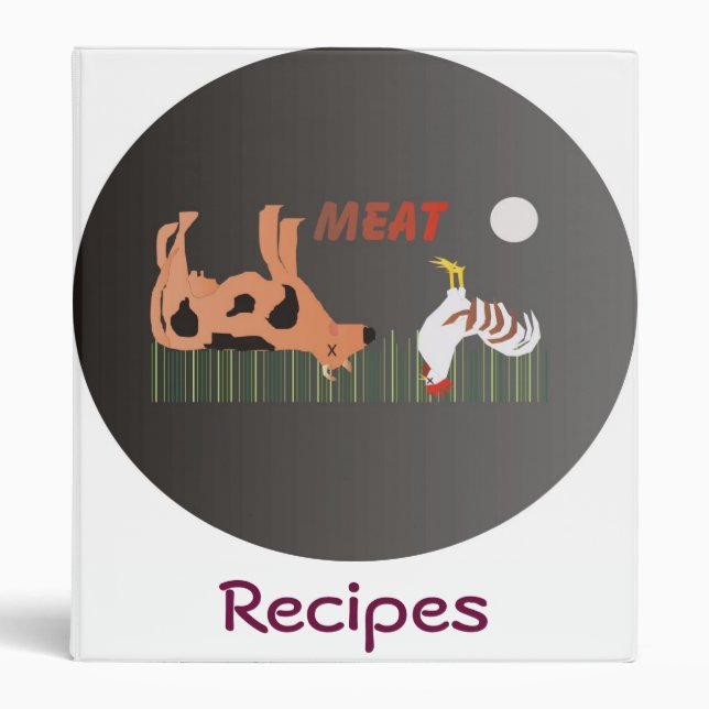 Meat Recipes Binder (Front)