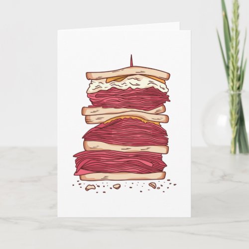 Meat sandwich card