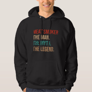 Meat Smoker Vintage BBQ Smoker Grilling Smoking Me Hoodie