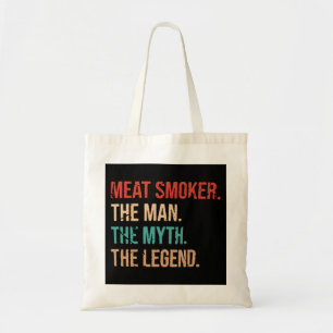Meat Smoker Vintage BBQ Smoker Grilling Smoking Me Tote Bag