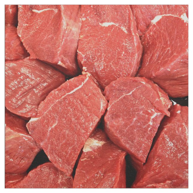 Meat Themed Fabric (Swatch)