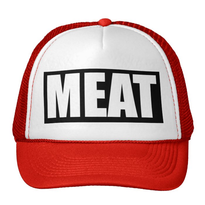 MEAT Trucker Hat Zazzle