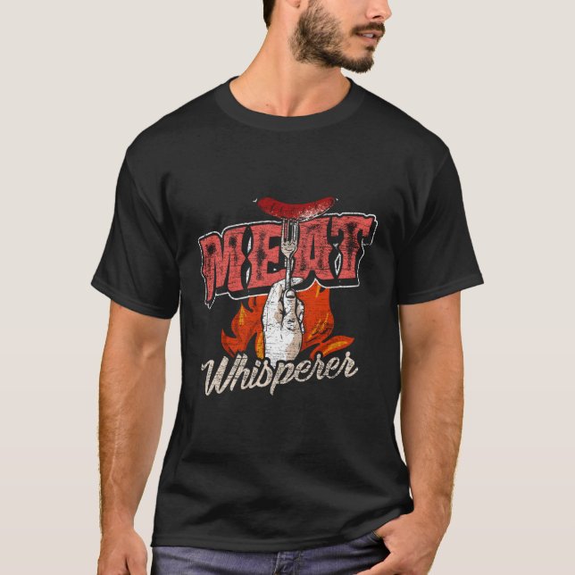 Meat Whisperer Barbecue For Christmas T-Shirt (Front)