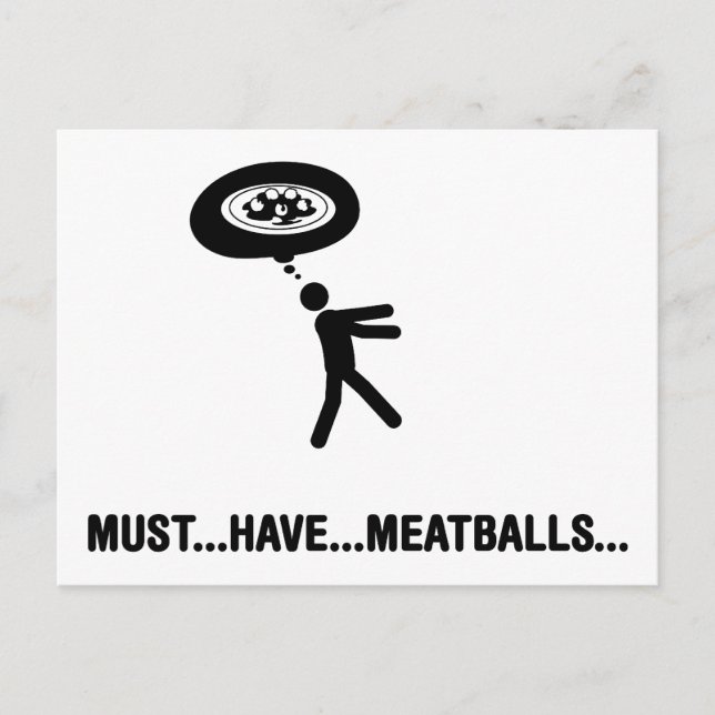 Meatball Lover Postcard (Front)