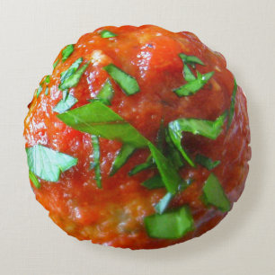 meatball round pillow