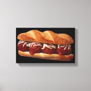 Meatball Sub Canvas Print