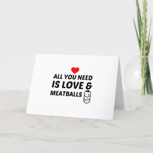 MEATBALLS AND LOVE HOLIDAY CARD
