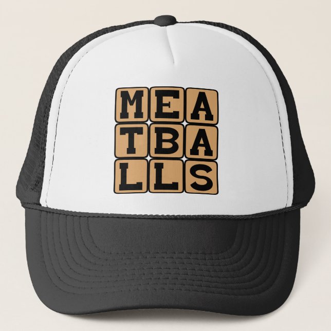 Meatballs, Friend to Spaghetti Trucker Hat (Front)