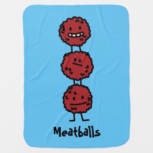 Meatballs Happily stacked on top of each other Stroller Blanket