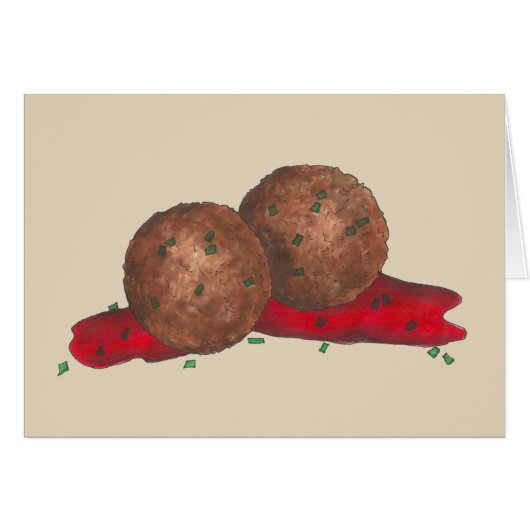 Meatballs Marinara Italian Restaurant Foodie Chef (Front Horizontal)