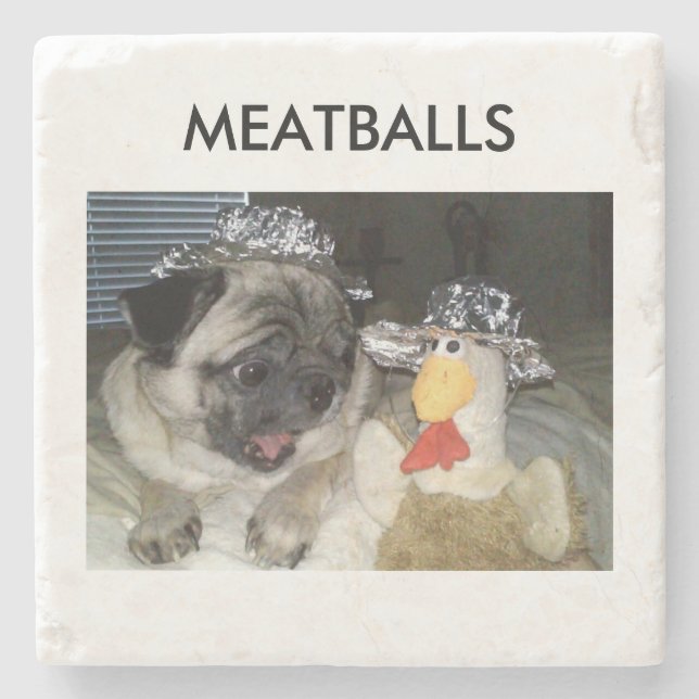 MEATBALLS STONE COASTER (Front)