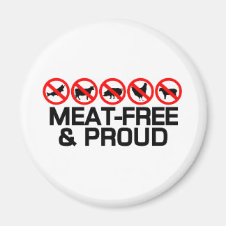 Meatfree and Proud Magnet