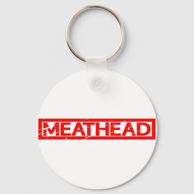Meathead Stamp Keychain (Front)