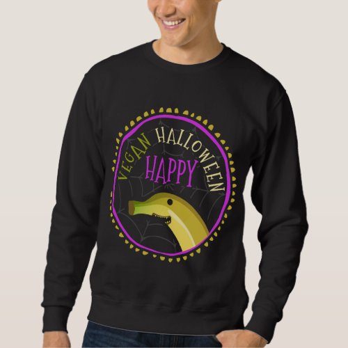 Meatless Fruitarian Vegetarians Vegans Halloween C Sweatshirt