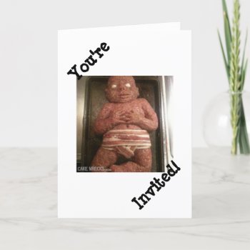 Meatloaf Baby Paper Goods Invitation by Cowcupsarecool at Zazzle