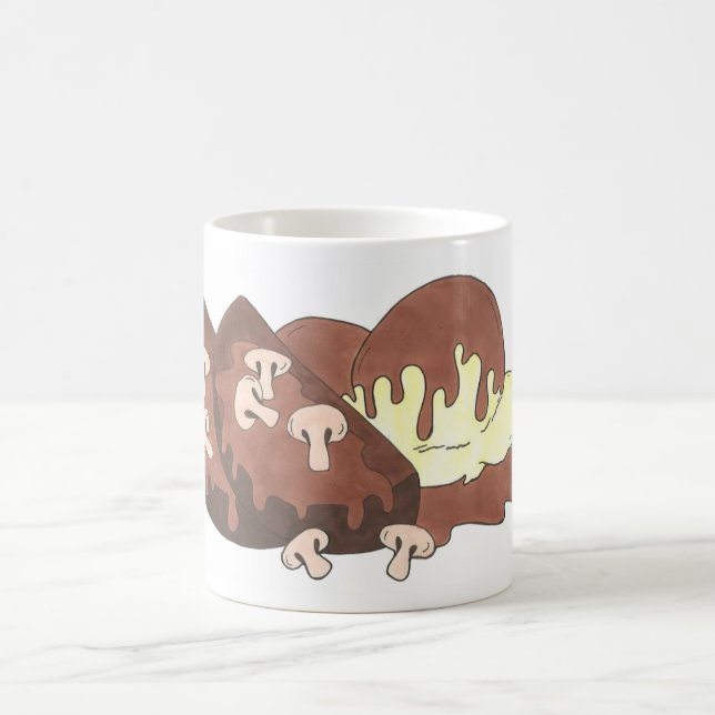 Meatloaf Meat Loaf Potatoes Mushroom Gravy Foodie Coffee Mug (Center)