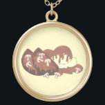 Meatloaf Meat Loaf Potatoes Mushroom Gravy Kitchen Gold Plated Necklace<br><div class="desc">Design features an original marker illustration of a delicious diner-style meat loaf,  topped with mashed potatoes and mushroom gravy. Perfect for your favorite foodie!

Don't see what you're looking for? Need help with customization? Click "contact this designer" to have something created just for you!</div>