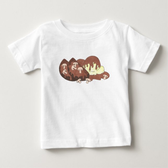 Meatloaf Meat Loaf w/ Potatoes Mushroom Gravy Food Baby T-Shirt (Front)