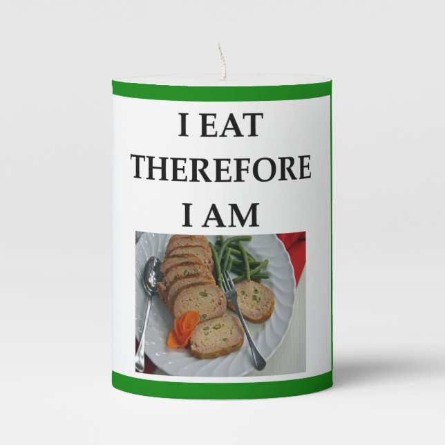 MEATLOAF PILLAR CANDLE (Front)