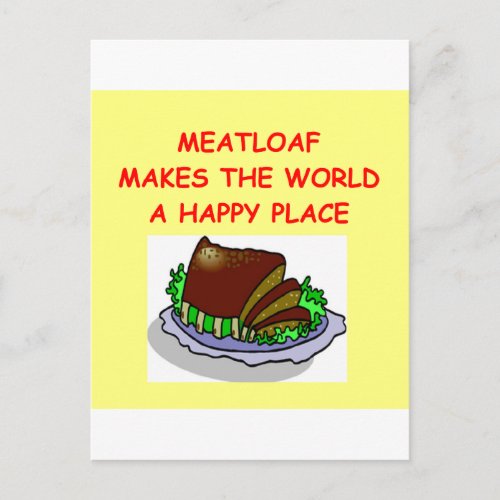 meatloaf postcard