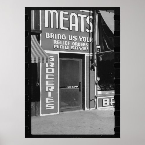 Meats  Groceries Poster
