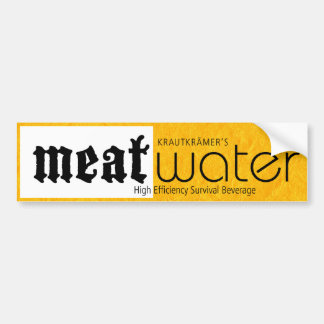 MeatWater Bumpersticker Bumper Sticker